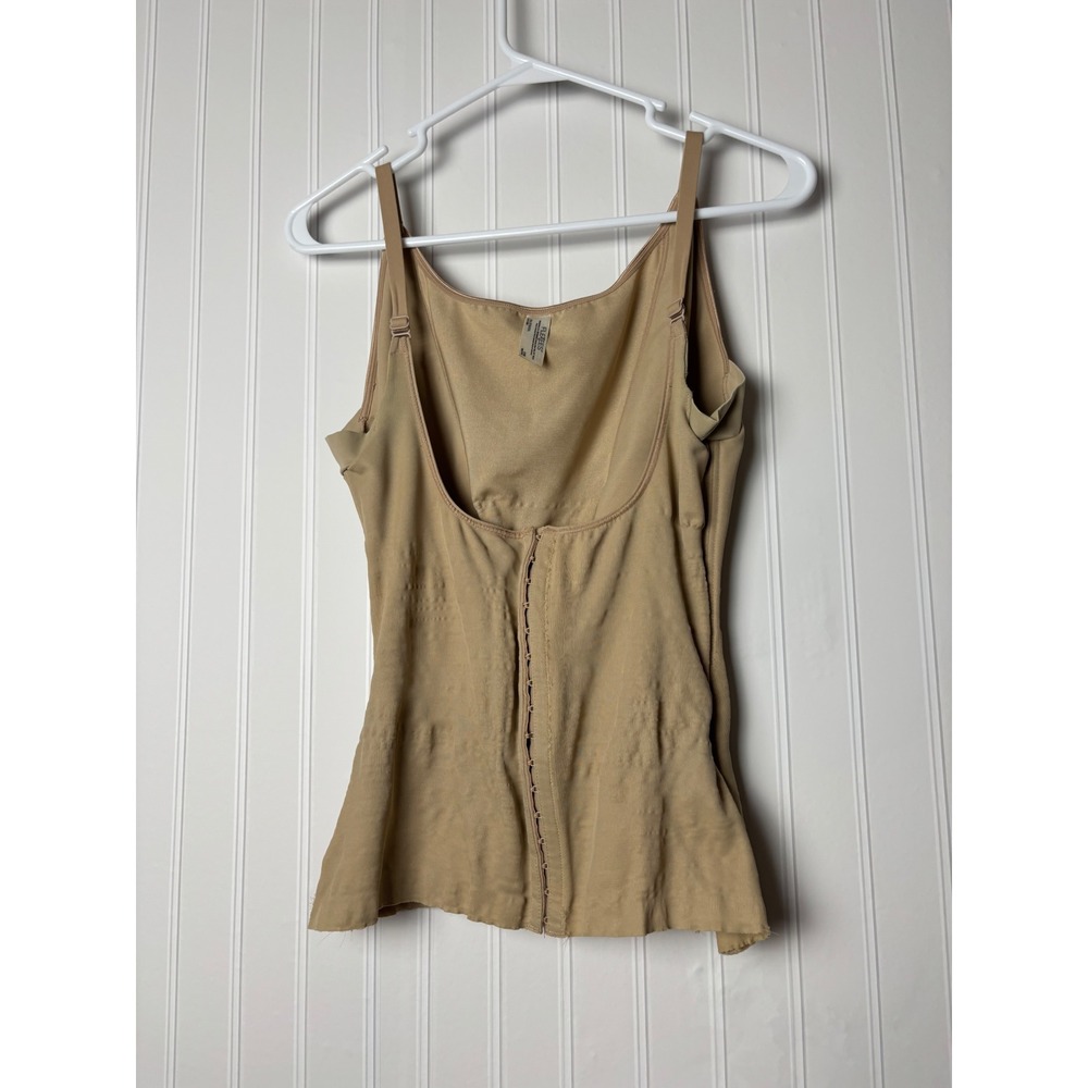 Flexees Maidenform Shapewear Camisole Tan Nude Hook Eye front Control Top 2XL